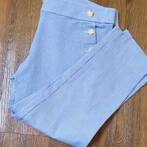 LOFT Blue Dress‎ Pants with Textured Fabric